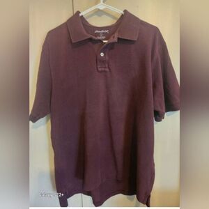 M61 Eddie Bauer Classic Men's Polo Shirt — Dark Burgundy